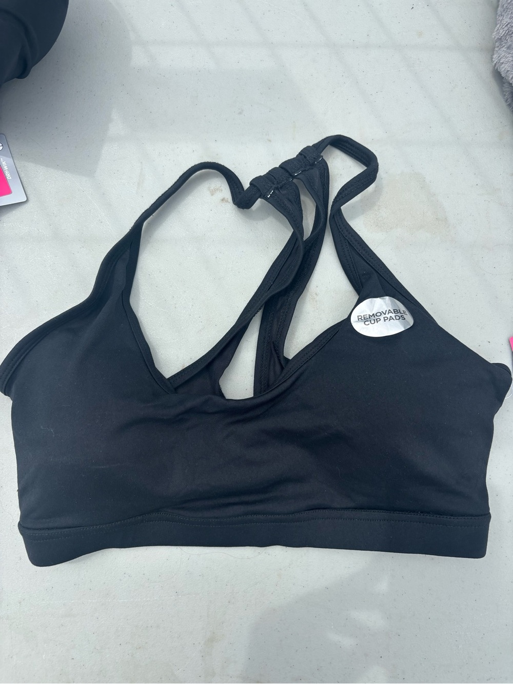 Marika Black Removable-Pad Sports Bralette